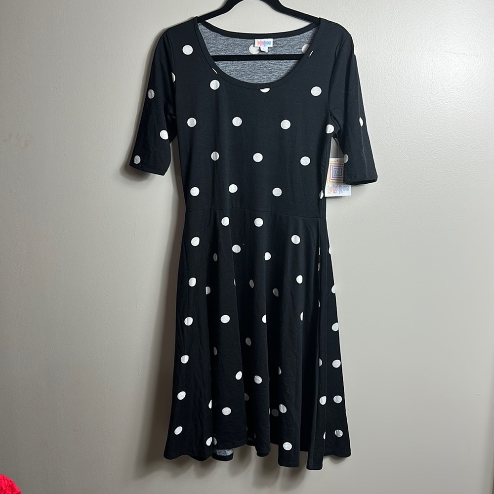 Polka dot LulaRoe Nicole